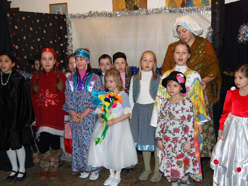 Рождественский праздник 2008. Участники спектакля.